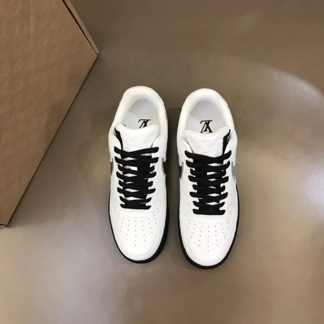 lMen's shoes 💰p440 "*OUIS *UITTO*" x OFF-WHITE x Nike tripartite collaboration! Trendy and cool men's casual sports shoes with unrivaled color matching. The design idea basically continues the style of THE TEN. The Swoosh line and tongue label have a very familiar visual effect and are both fashionable and trendy! A must-have for fashionistas! The effect on your feet is absolutely stunning! Size: 38-45